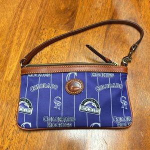 Dooney & Burke Colorado Rockies wristlet wallet like new.